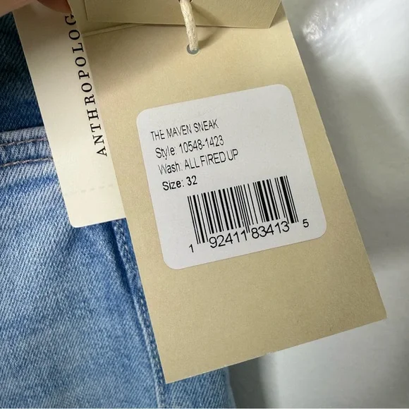 MOTHER NWT The Maven Sneak High Rise Straight Leg Jeans - Picture 6 of 10